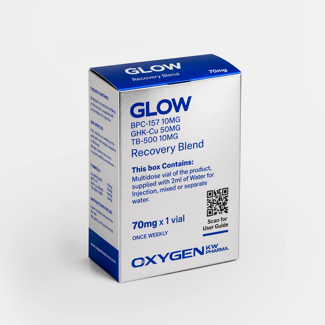 GLOW 70 mg packaging