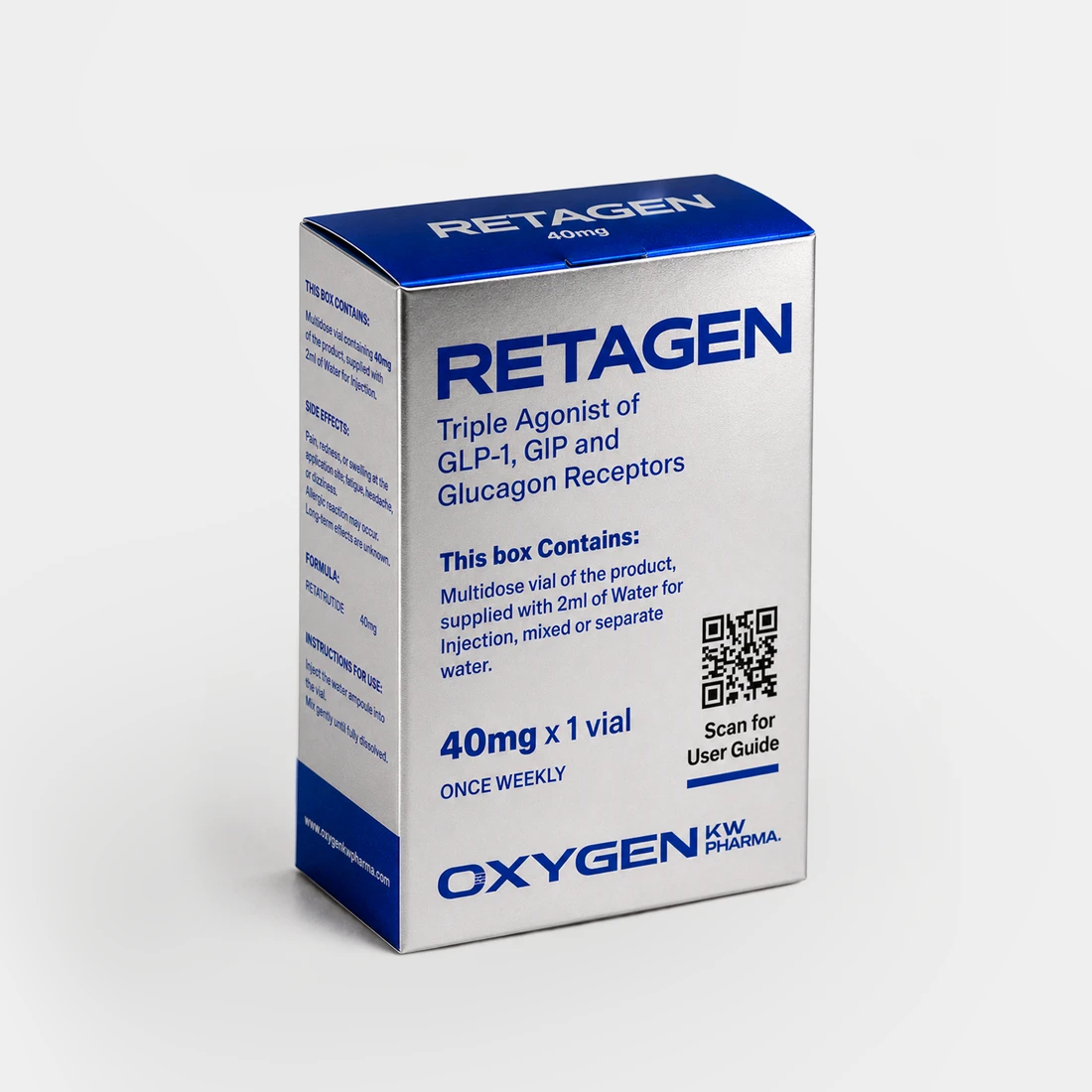 RETAGEN 40 mg packaging