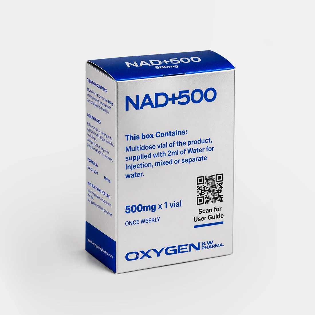 NAD+ 500 mg packaging